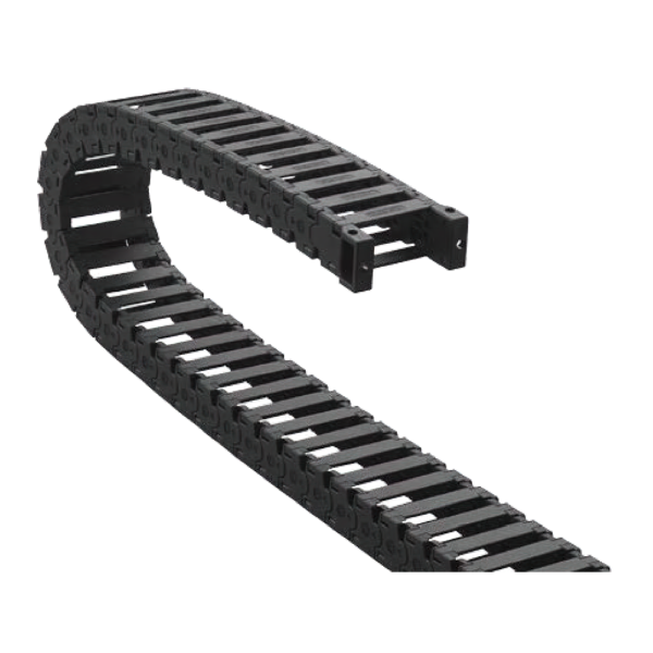 Cable-channel JY18Q.1.25W60 (18×25 mm, l: 1000 mm, r: 60 mm) - Hochwertige Kabelschleppketten und flexible Kühlmittelschläuche von JFLO für industrielle Maschinen und Automatisierung. Langlebig, effizient und für präzise Anwendungen in CNC-Maschinen und Produktionslinien entwickelt.