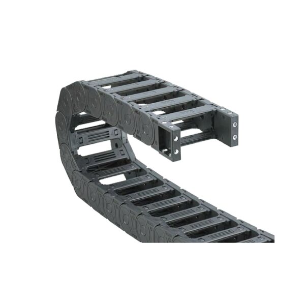 Cable-channel JN25Q.1.77W75 (25×77 mm, l: 1000 mm, r: 75 mm) - Hochwertige Kabelschleppketten und flexible Kühlmittelschläuche von JFLO für industrielle Maschinen und Automatisierung. Langlebig, effizient und für präzise Anwendungen in CNC-Maschinen und Produktionslinien entwickelt.