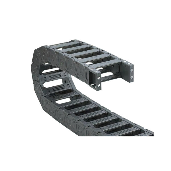 Cable-channel JN30Q.1.38W225 (30×38 mm, l: 1000 mm, r: 225 mm) - Hochwertige Kabelschleppketten und flexible Kühlmittelschläuche von JFLO für industrielle Maschinen und Automatisierung. Langlebig, effizient und für präzise Anwendungen in CNC-Maschinen und Produktionslinien entwickelt.