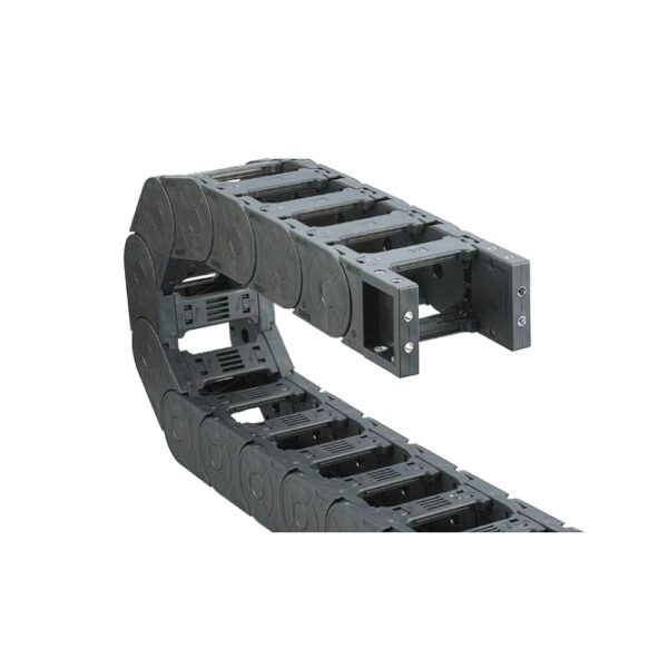 Cable-channel JN35Q.1.50W75 (35×50 mm, l: 1000 mm, r: 75 mm) - Hochwertige Kabelschleppketten und flexible Kühlmittelschläuche von JFLO für industrielle Maschinen und Automatisierung. Langlebig, effizient und für präzise Anwendungen in CNC-Maschinen und Produktionslinien entwickelt.