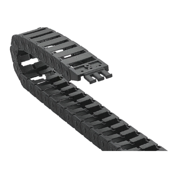 Cable-channel JE15Q.1.30F38 (14.7×30.2 mm, l: 1000 mm, r: 38 mm) - Hochwertige Kabelschleppketten und flexible Kühlmittelschläuche von JFLO für industrielle Maschinen und Automatisierung. Langlebig, effizient und für präzise Anwendungen in CNC-Maschinen und Produktionslinien entwickelt.